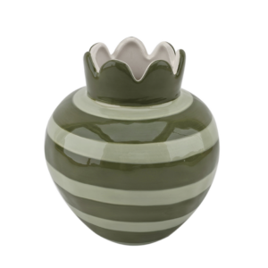 Vase rayure ondulé